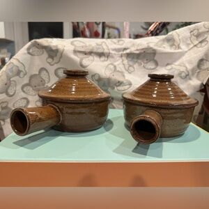 CERAMIC STONEWARE Soup Bowl W/ Vented Lid